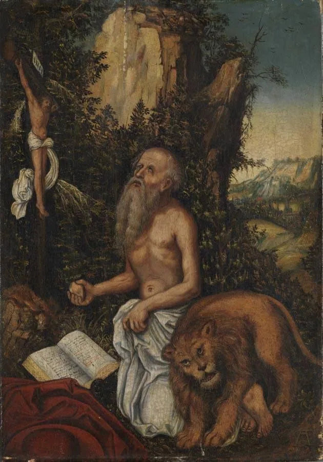 Święty Hieronim - Lucas Cranach Starszy