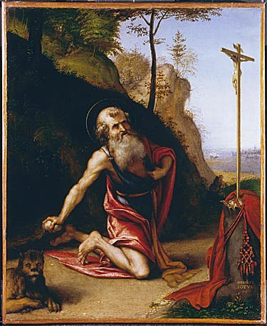 Święty Hieronim pokutnik - Lorenzo Lotto