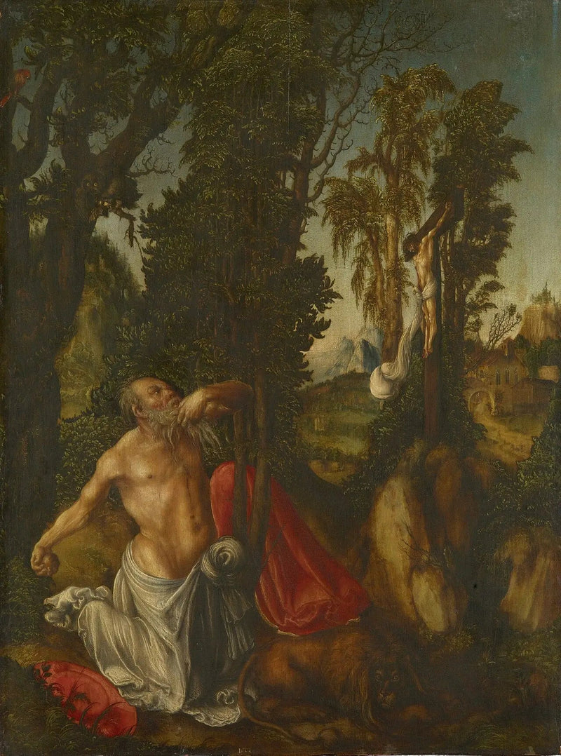 Święty Hieronim pokutnik - Lucas Cranach Starszy