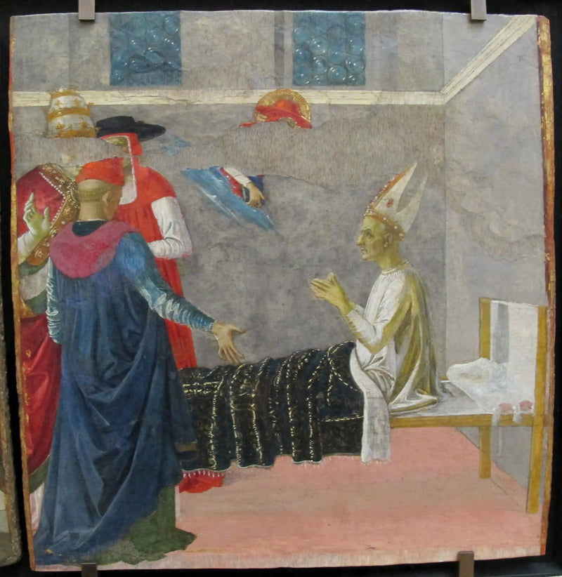Święty Hieronim wskrzeszający kardynała Andreę - Pietro Perugino