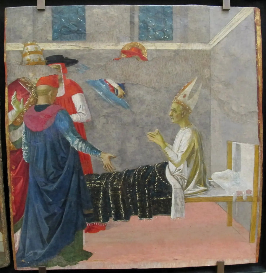 Święty Hieronim wskrzeszający kardynała Andreę - Pietro Perugino