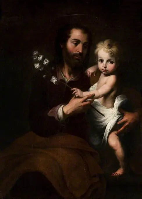 Święty Józef z Dzieciątkiem Jezus - Bartolomé Esteban Murillo