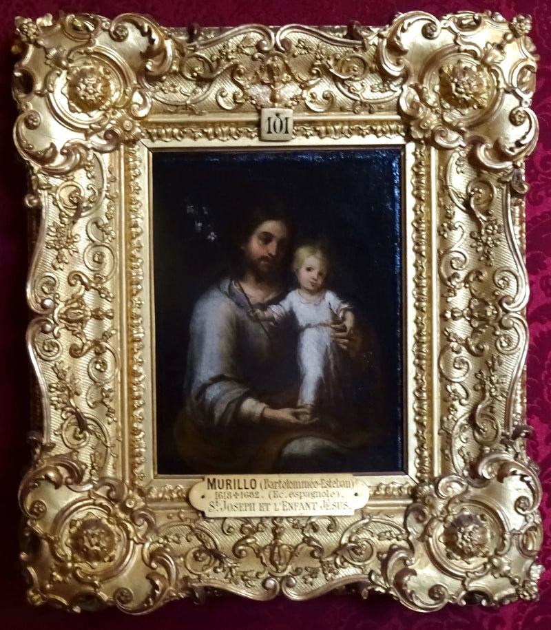 Święty Józef z Dzieciątkiem Jezus - Bartolomé Esteban Murillo