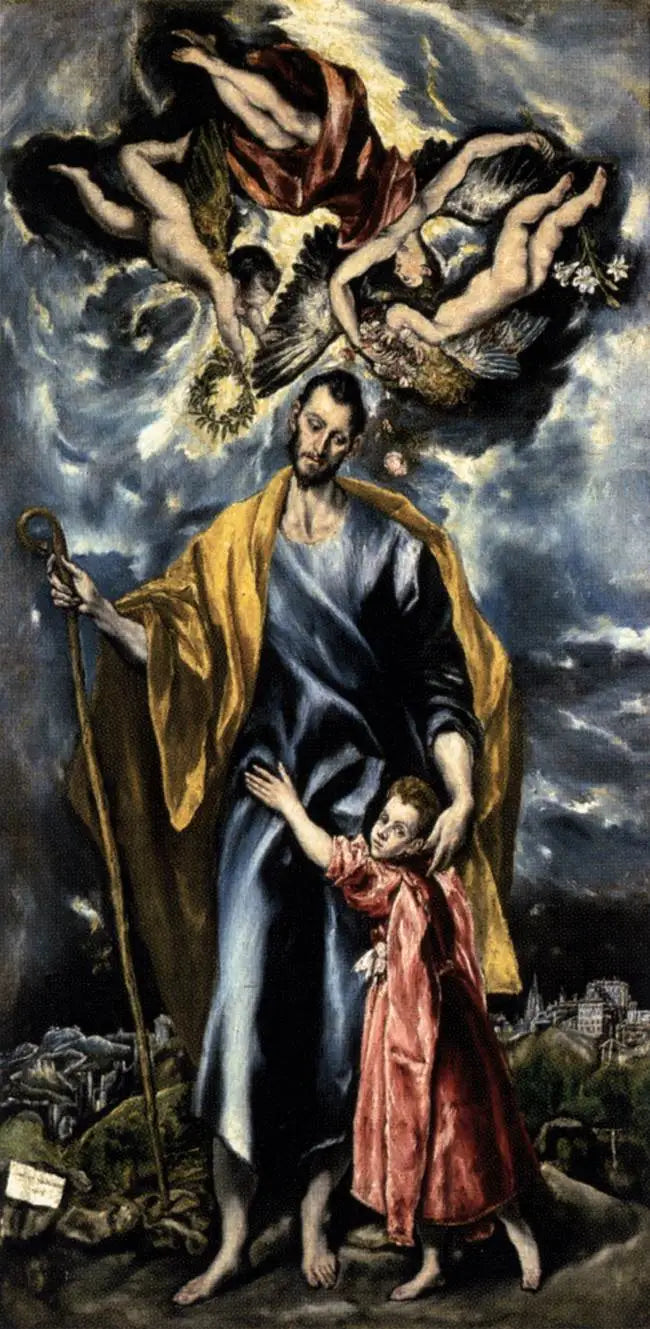 Święty Józef i Dzieciątko Jezus (Kaplica Świętego Józefa) - El Greco