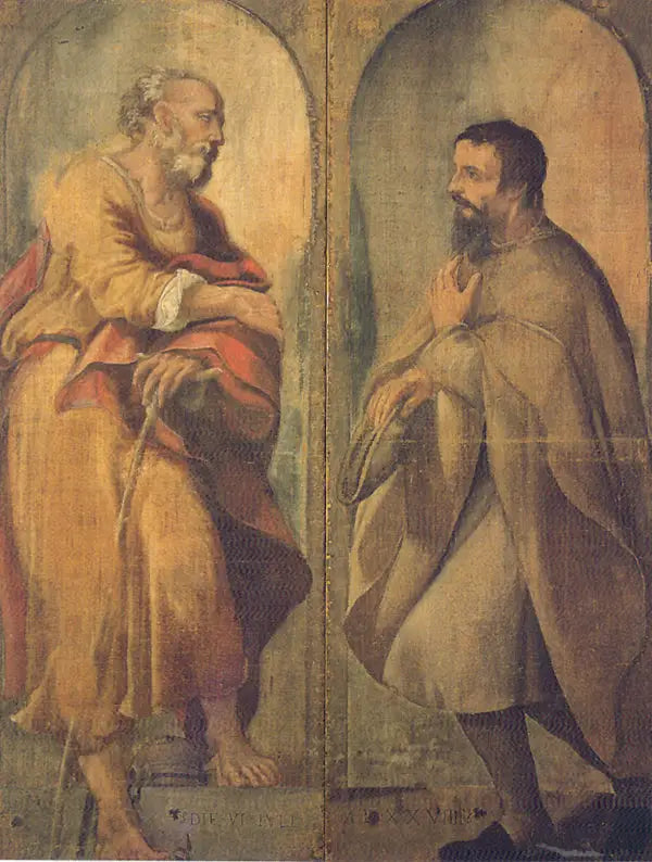 Święty Józef i pobożny - Antonio da Correggio