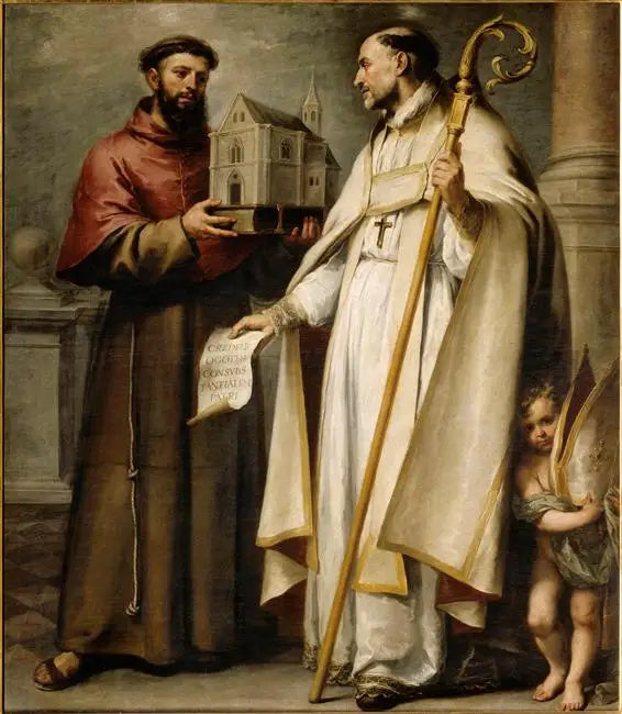 Święty Léandre i święty Bonawentura - Bartolomé Esteban Murillo