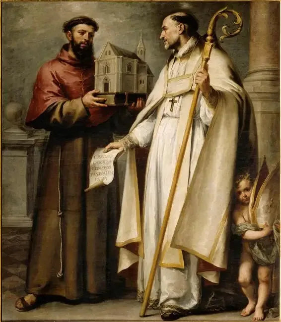 Święty Léandre i święty Bonawentura - Bartolomé Esteban Murillo