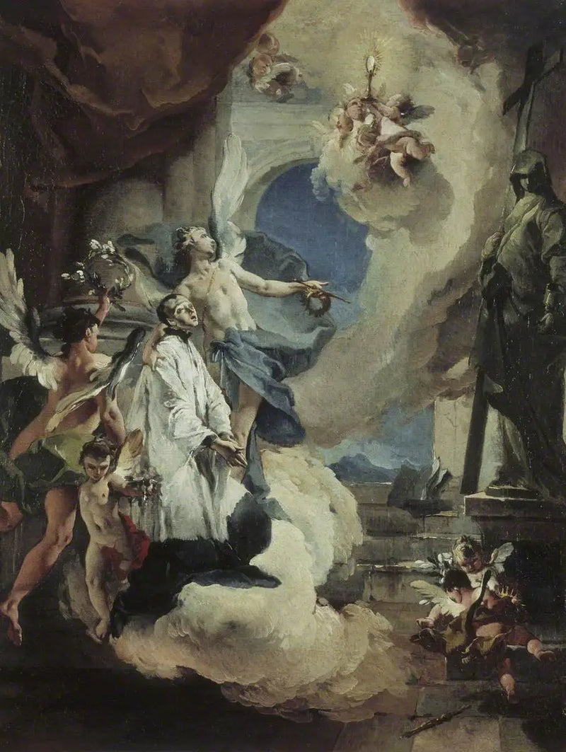 Święty Ludwik z Gonzagi w chwale - Giovanni Battista Tiepolo