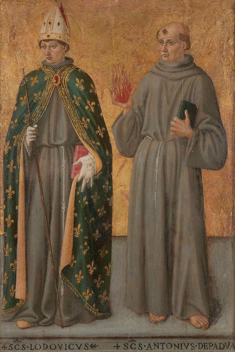 Święty Ludwik z Tuluzy i Święty Antoni z Padwy - Cosimo Rosselli