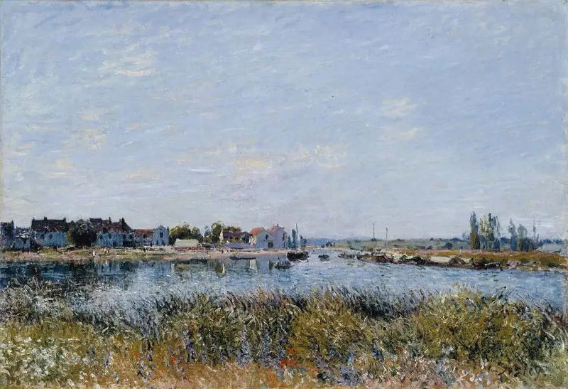 Saint-Mammès, poranek - Alfred Sisley