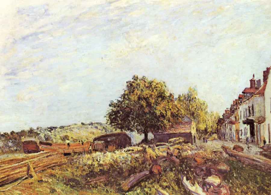 Saint-Mammès rano - Alfred Sisley