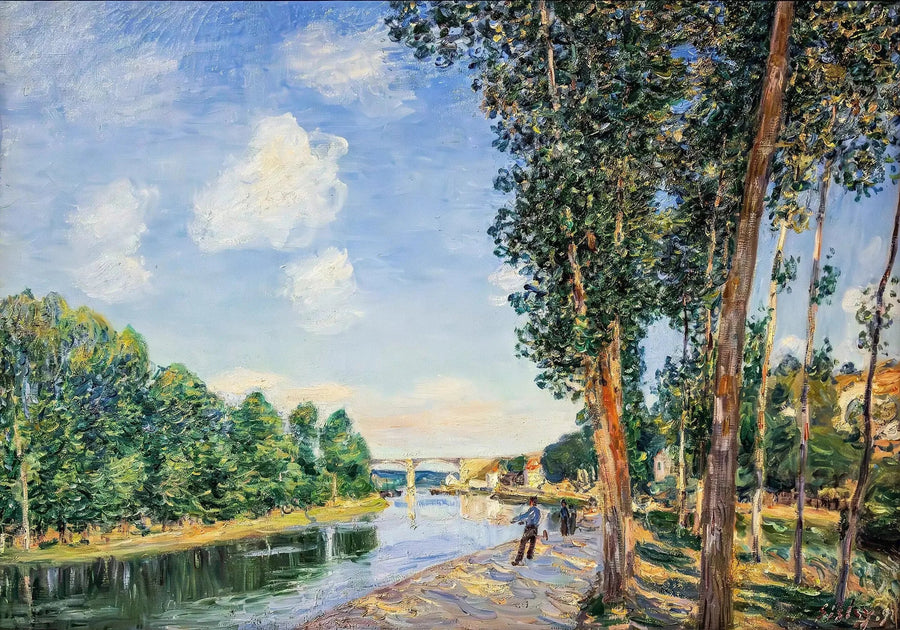 Saint-Mammès, czerwcowe słońce - Alfred Sisley