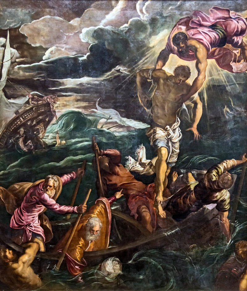 Święty Marek ratujący Saracenina z tonącego statku - Jacopo Tintoretto