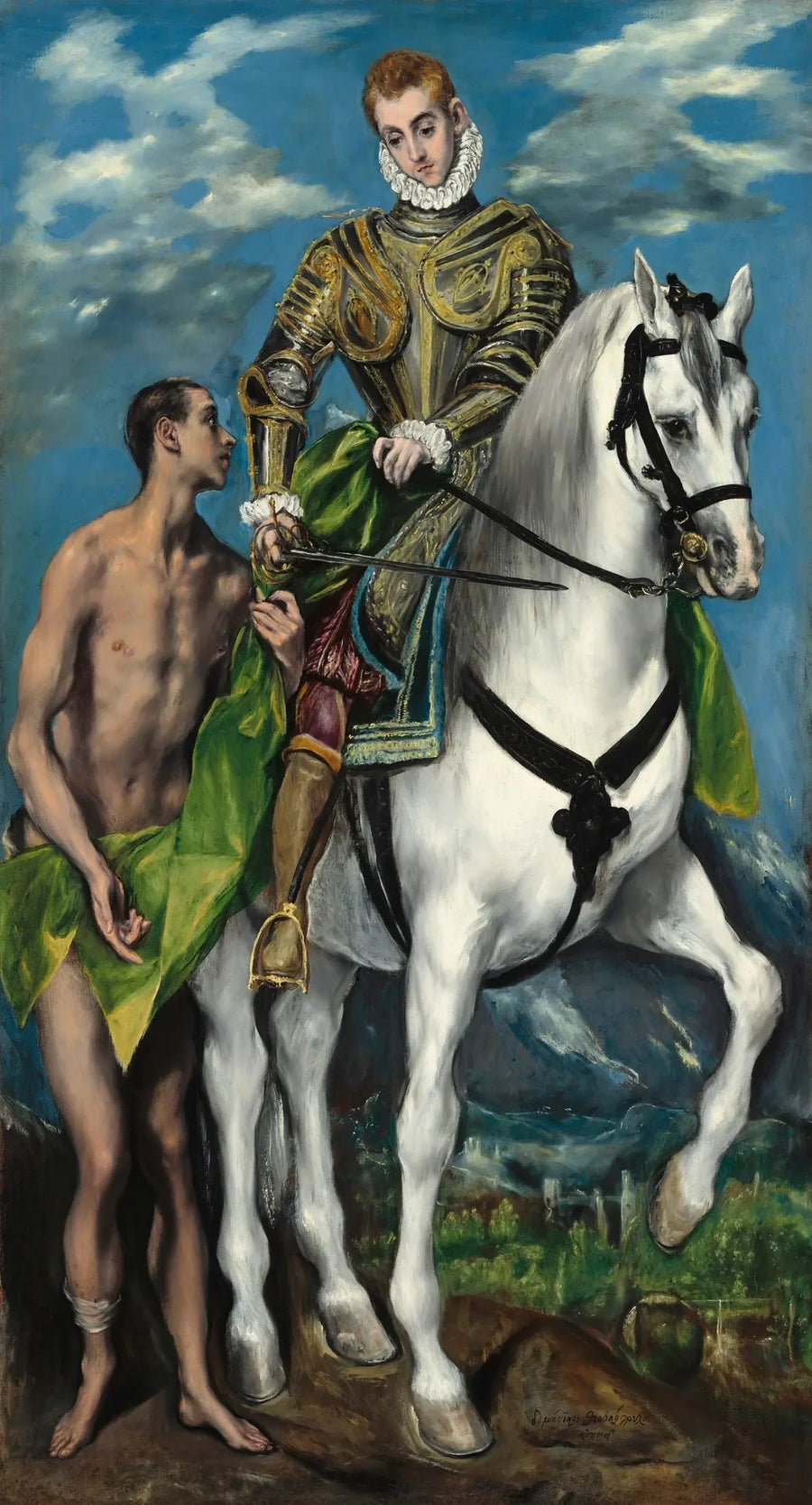 Święty Martin i Żebrak - El Greco