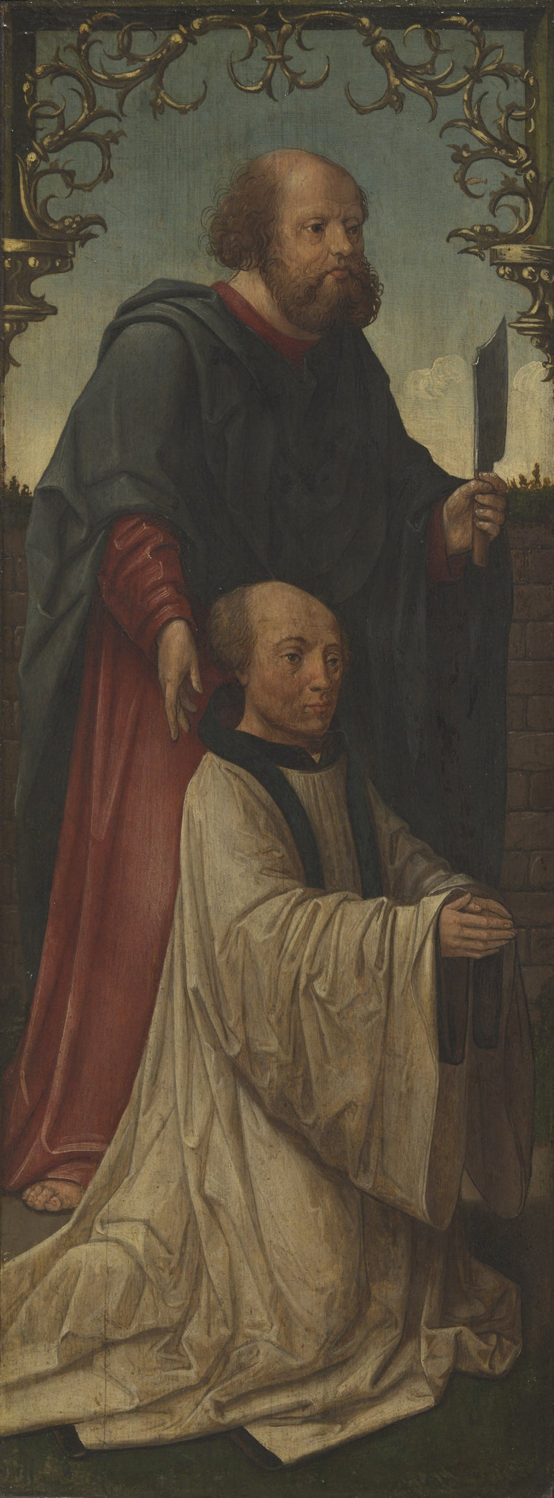 Święty Maciej (?) i darczyńca; Święty Andrzej (na rewersie) - Jacob Cornelisz van Oostsanen