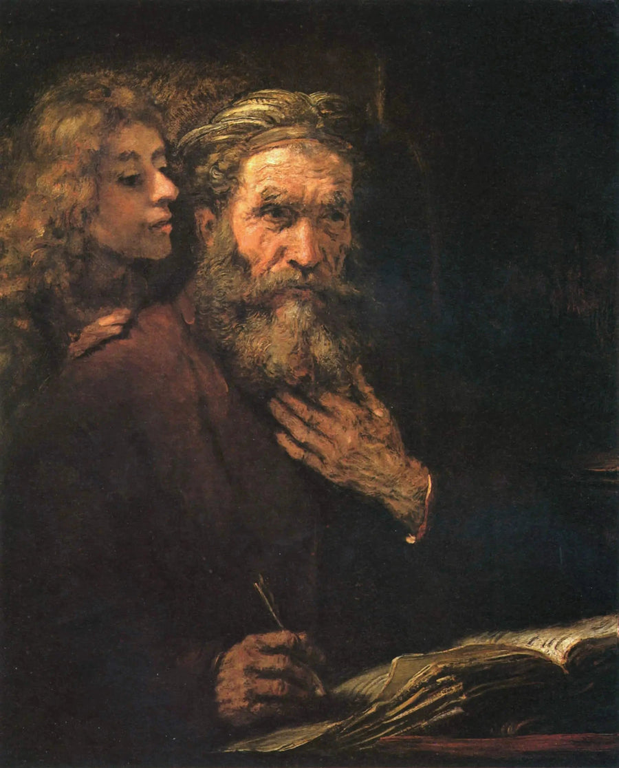 Święty Mateusz i anioł - Rembrandt