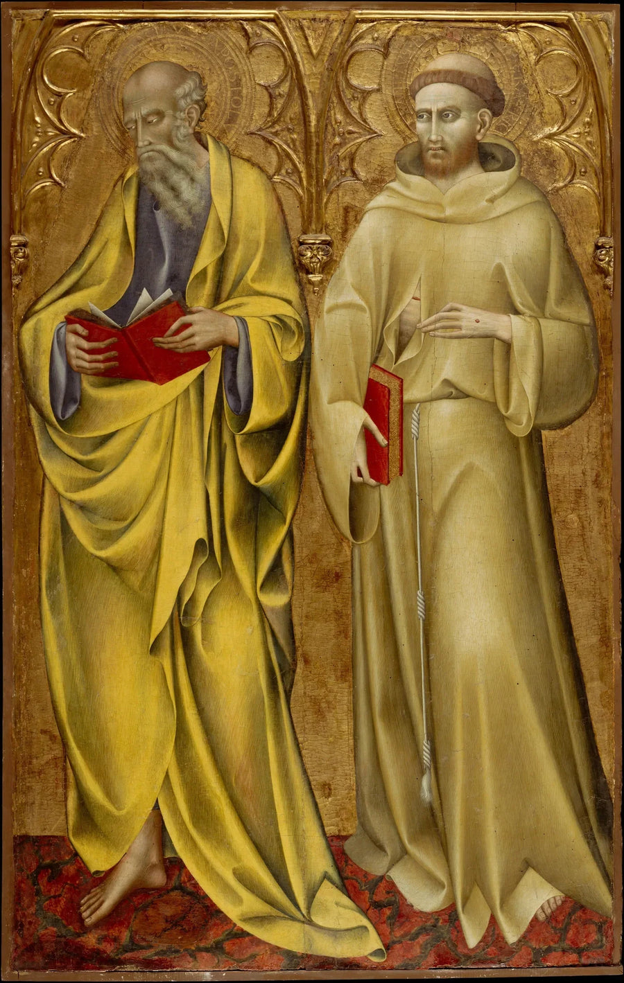 Święty Mateusz i Święty Franciszek - Giovanni di Paolo