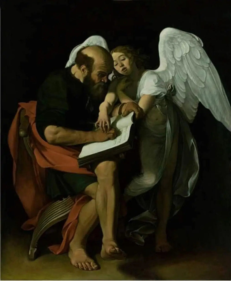 Święty Mateusz i Anioł - Caravaggio