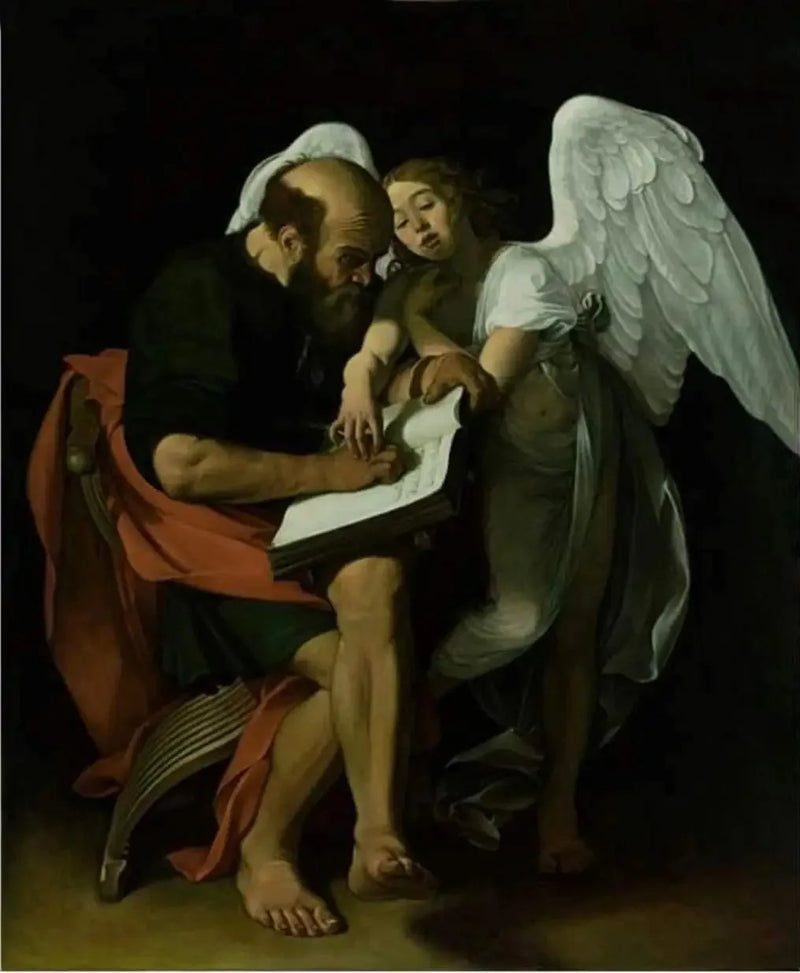 Święty Mateusz i Anioł - Caravaggio