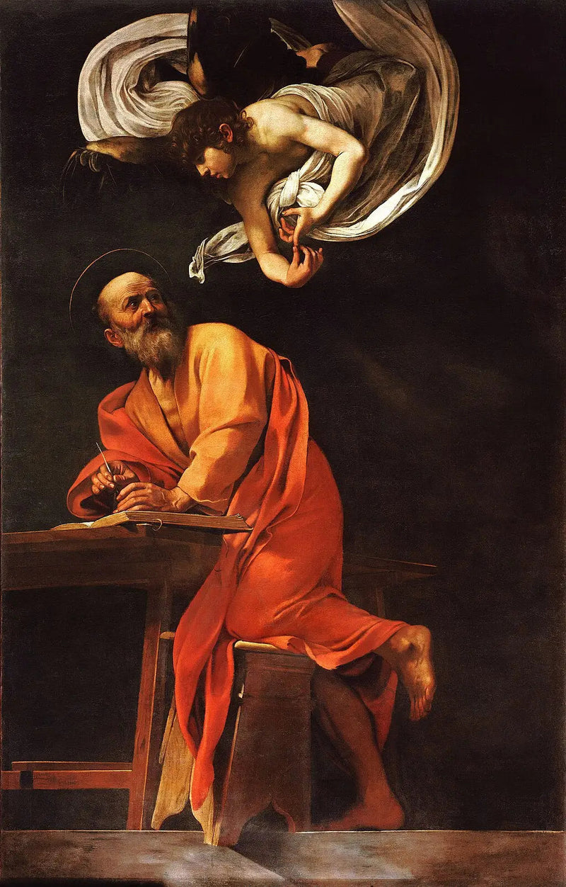 Święty Mateusz i Anioł - Caravaggio