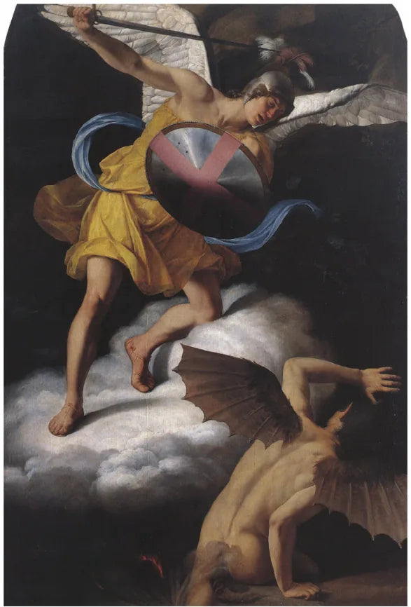 Święty Michał i Diabeł - Orazio Gentileschi