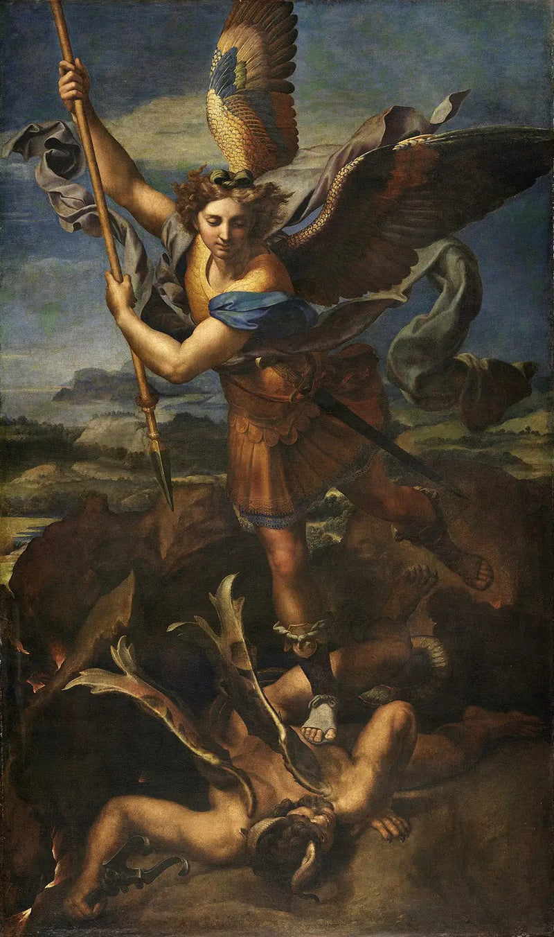 Święty Michał pokonujący demona - Rafael Santi