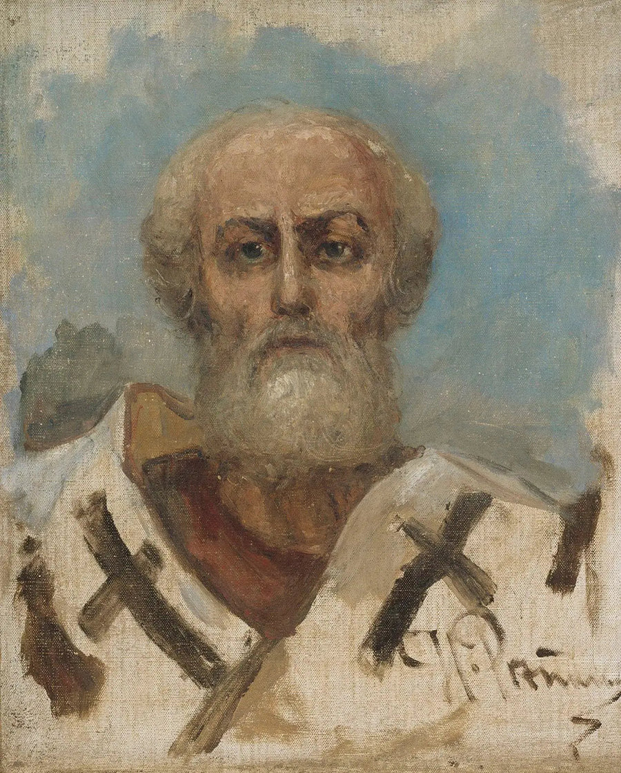 Święty Mikołaj, szkic - Ilya Repin