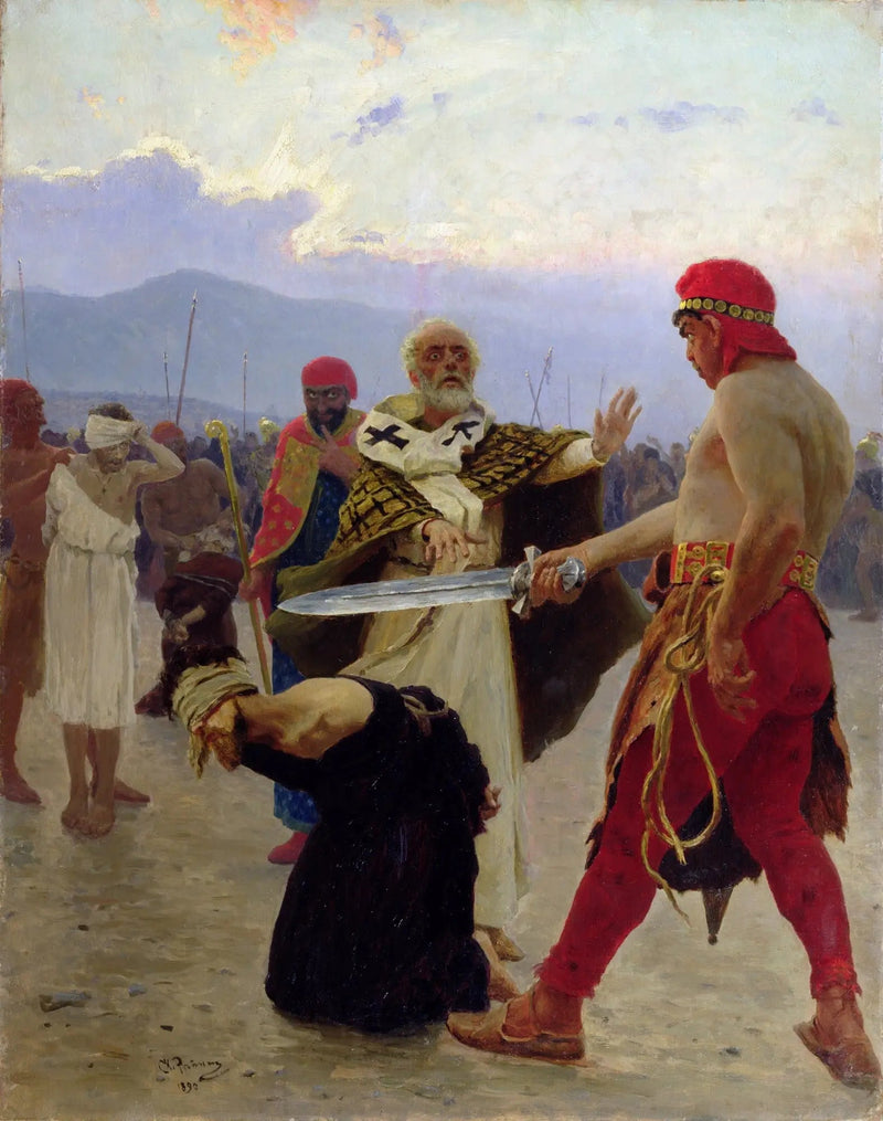 Święty Mikołaj z Myry ratuje trzech niewinnych od śmierci - Ilya Repin