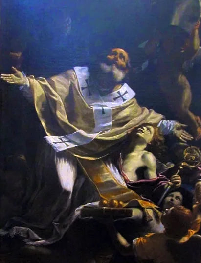 Święty Mikołaj w ekstazie - Mattia Preti