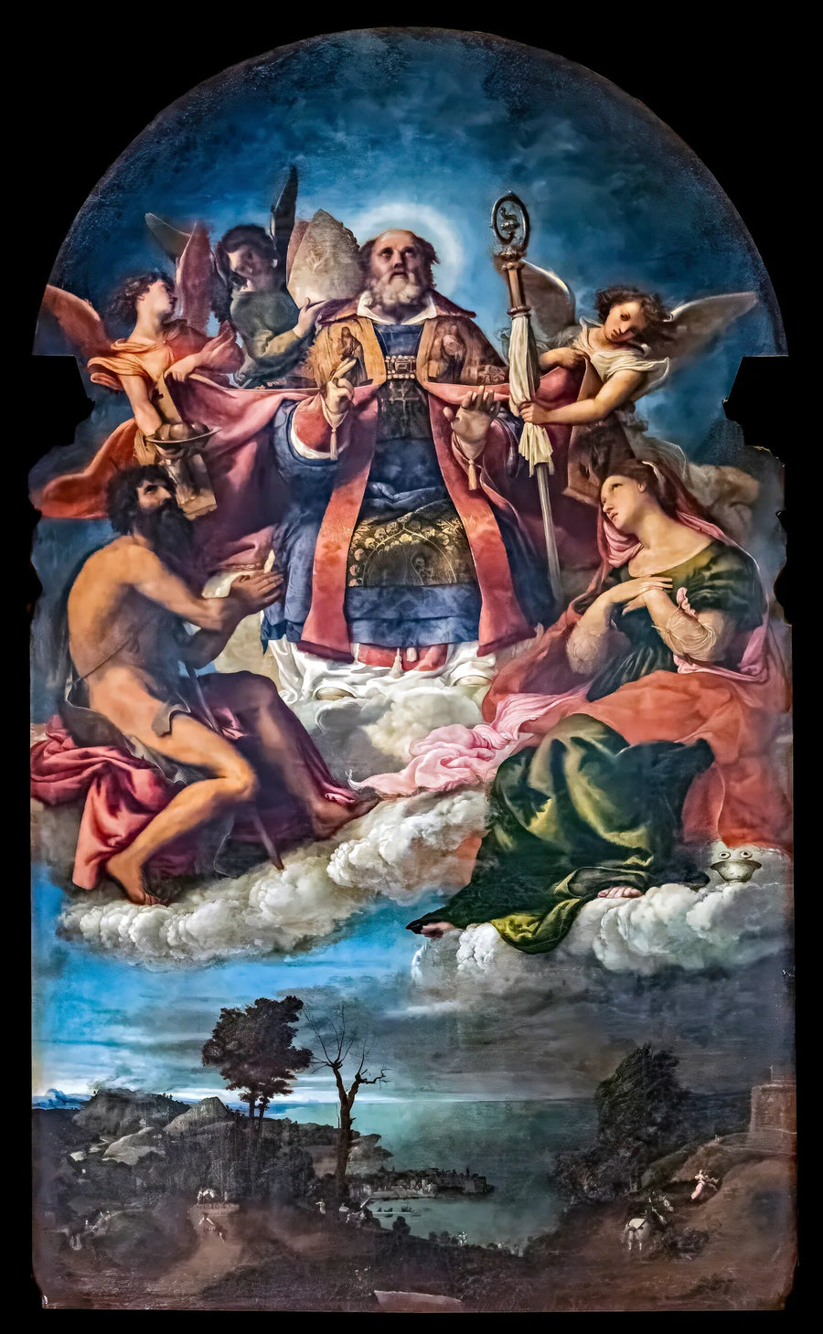 Święty Mikołaj w chwale - Lorenzo Lotto