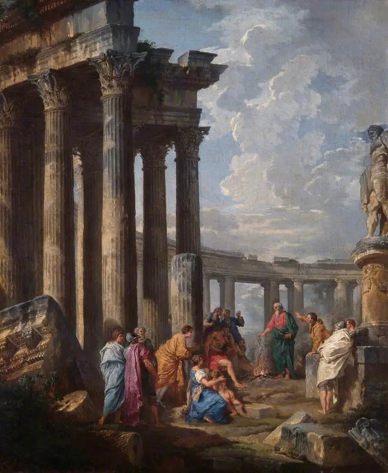 Święty Paweł na Malcie chwytający węża - Giovanni Paolo Panini