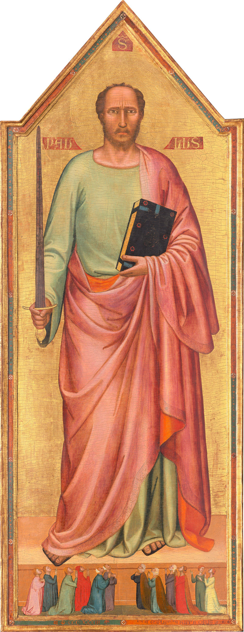 Święty Paweł i grupa wiernych - Bernardo Daddi