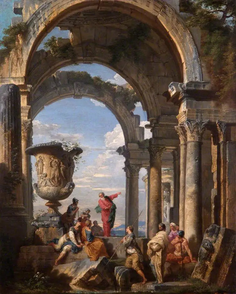 Święty Paweł głoszący w Atenach - Giovanni Paolo Panini