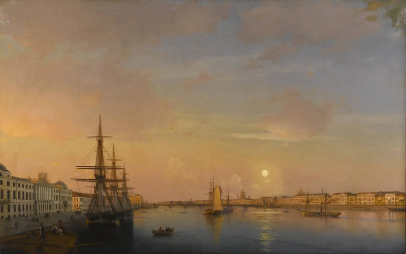 Sankt Petersburg - Dźwig na nabrzeżu - Iwan Ajwazowski