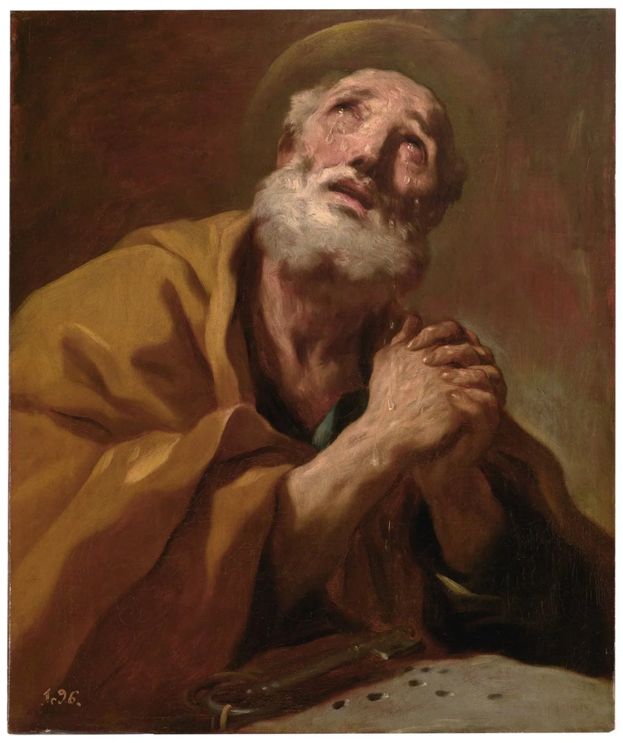 Święty Piotr w łzach - Luca Giordano