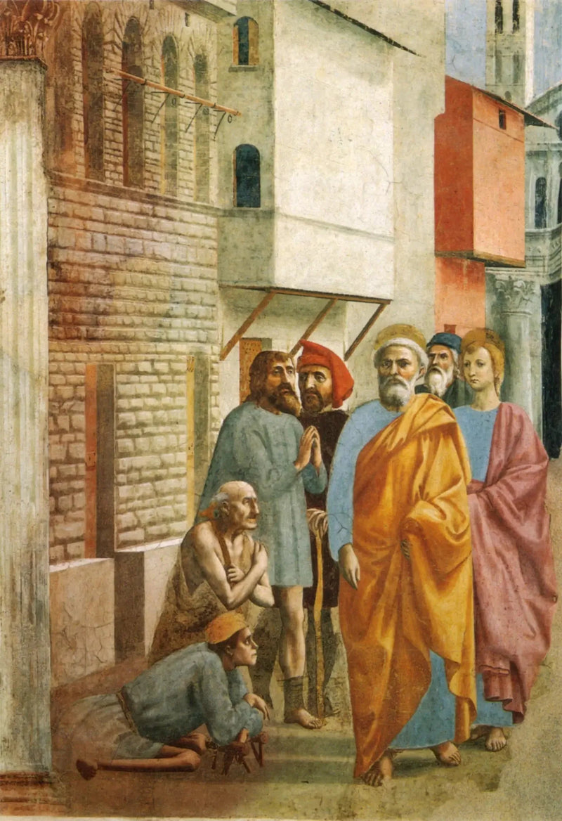 Święty Piotr leczy chorych swoim cieniem - Masaccio