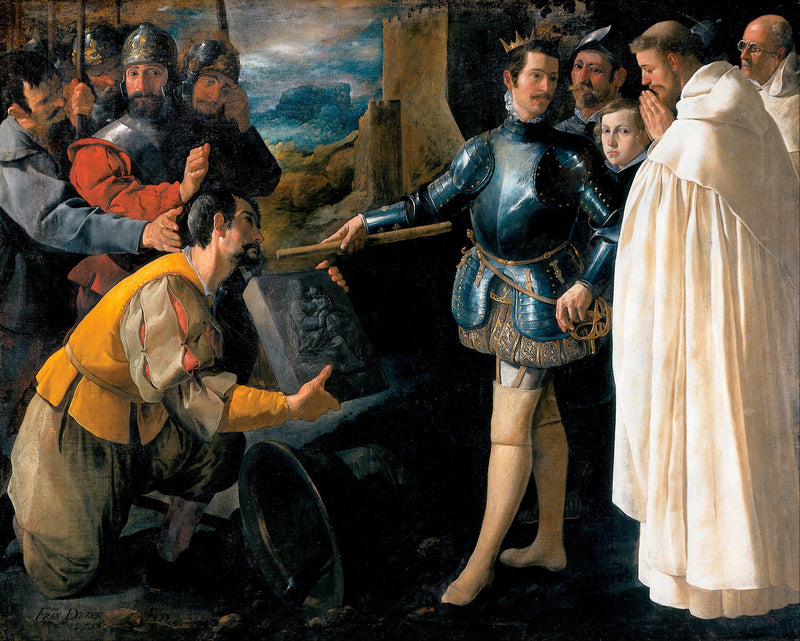 Święty Piotr Nolasco odzyskuje obraz Matki Boskiej z El Puig - Francisco de Zurbarán
