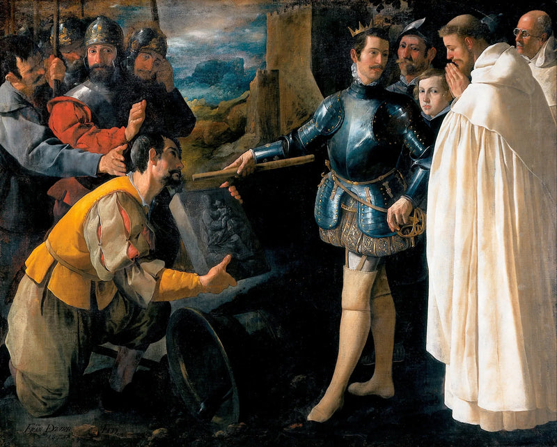 Święty Piotr Nolasco odzyskuje obraz Matki Boskiej z El Puig - Francisco de Zurbarán