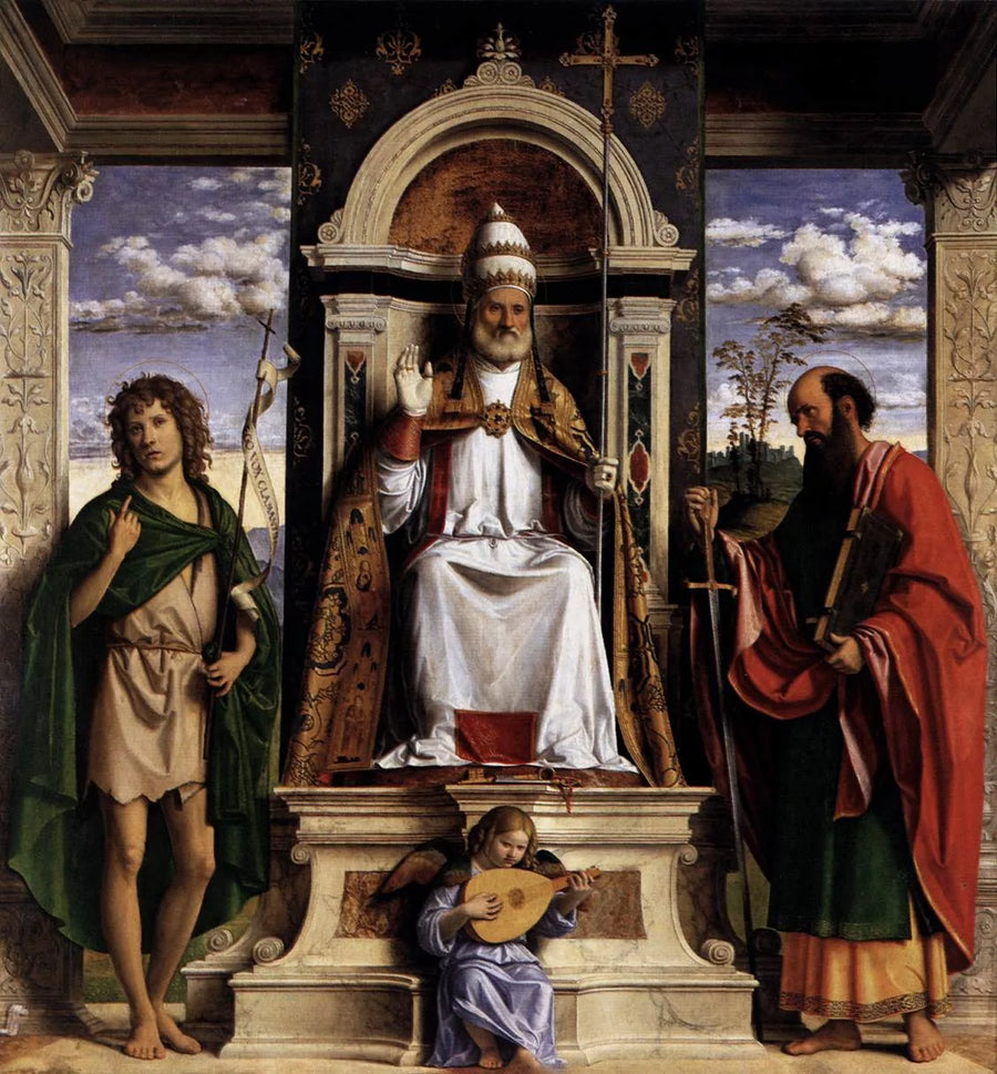 Święty Piotr tronujący z świętymi - Cima da Conegliano