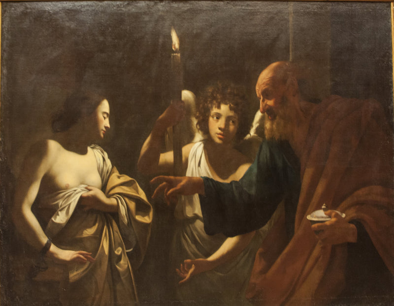 Święty Piotr odwiedzający uwięzioną świętą Agatę - Simon Vouet