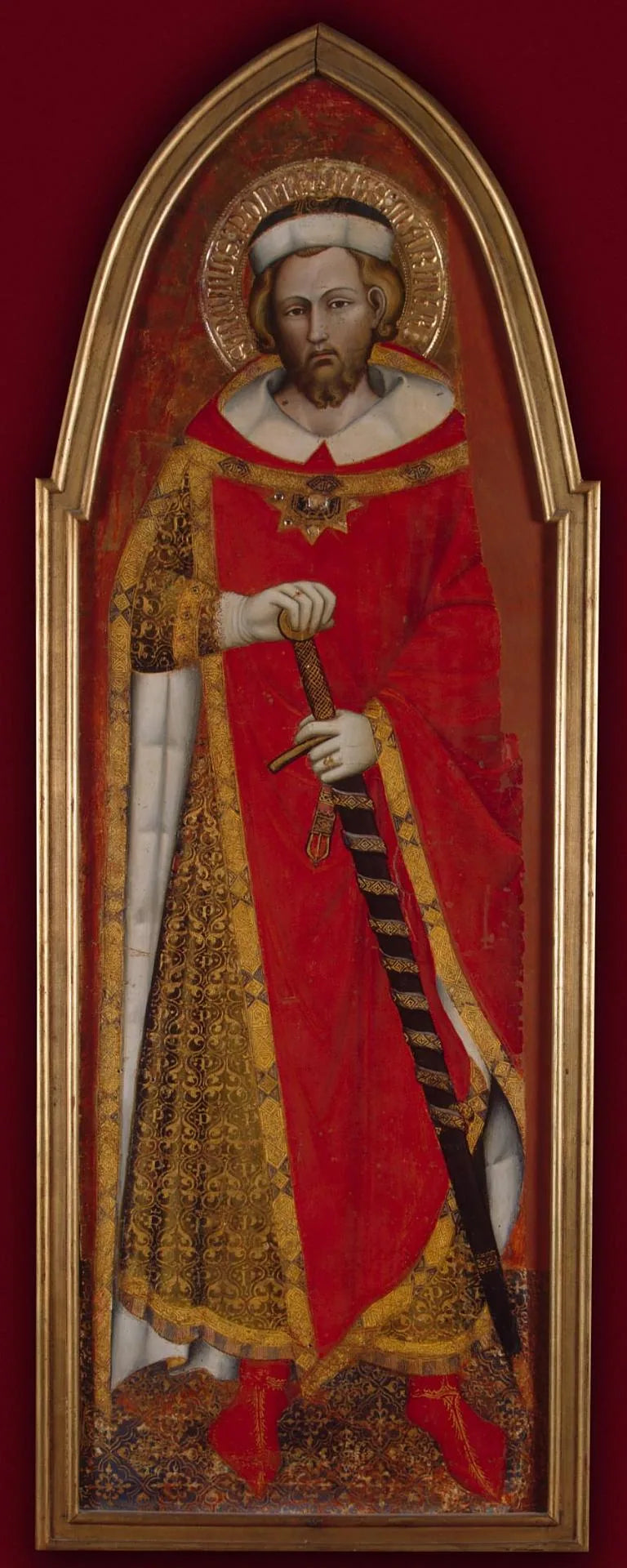 Saint Pontien (skrzydło poliptyku) - Spinello Aretino