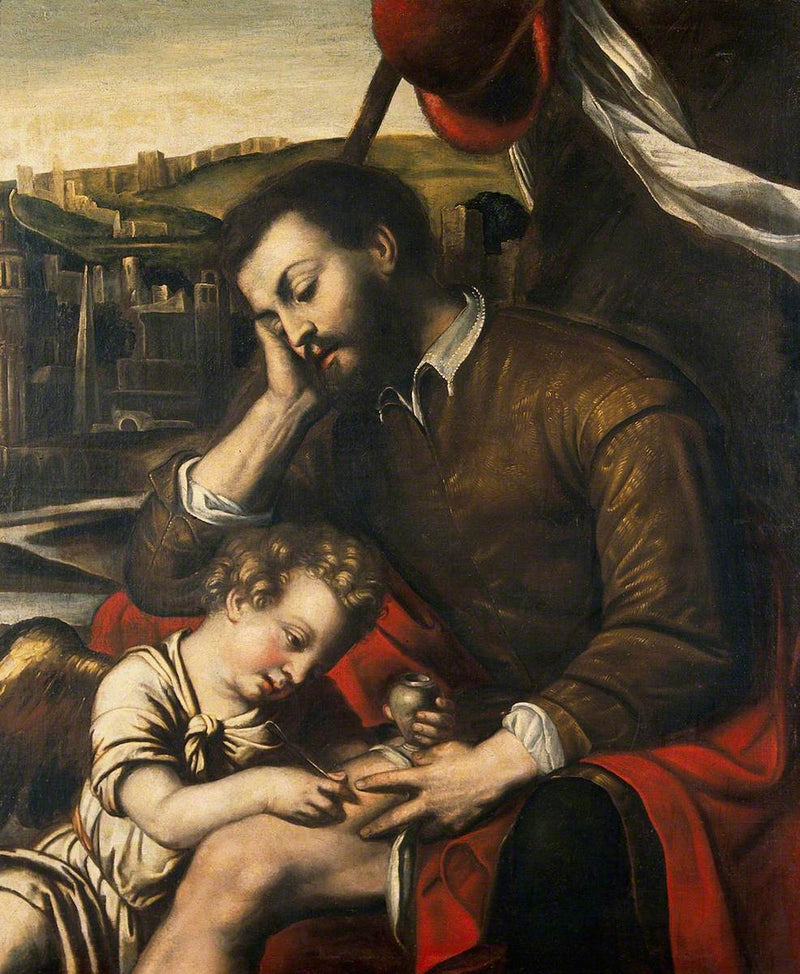 Święty Roch i Anioł - Alessandro Bonvicino