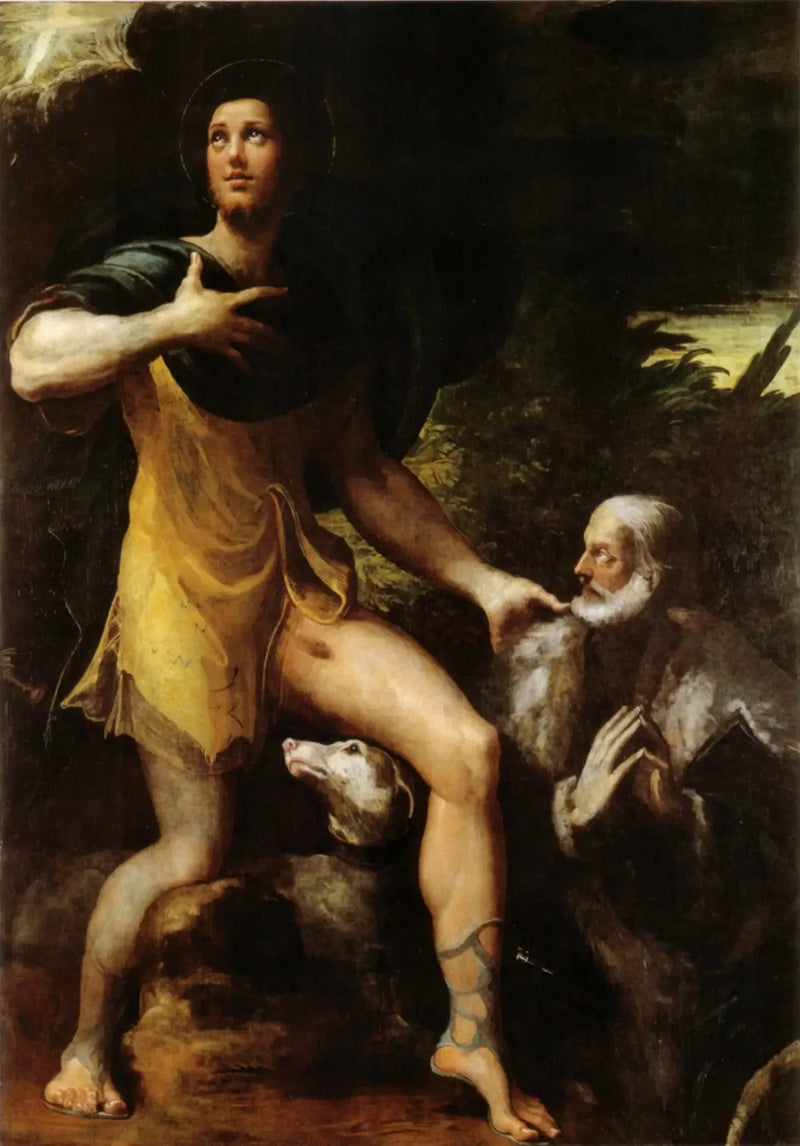 Święty Roch i darczyńca - Parmigianino