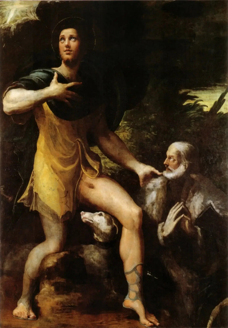Święty Roch i darczyńca - Parmigianino