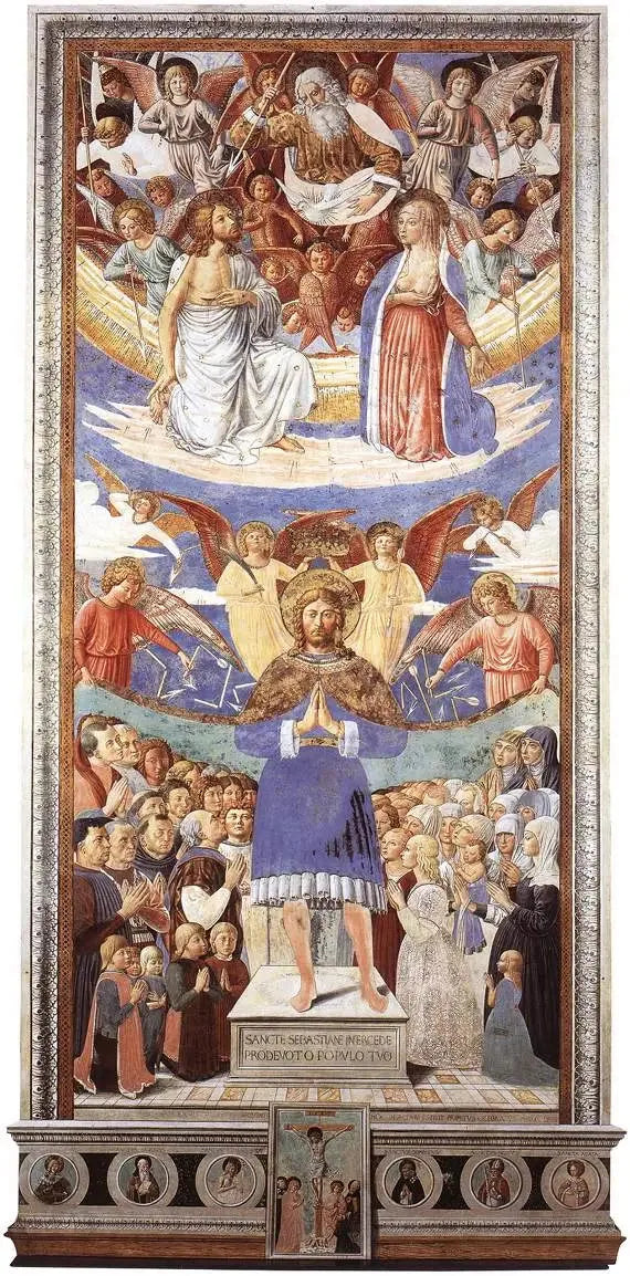 Święty Sebastian Orędownik - Benozzo Gozzoli