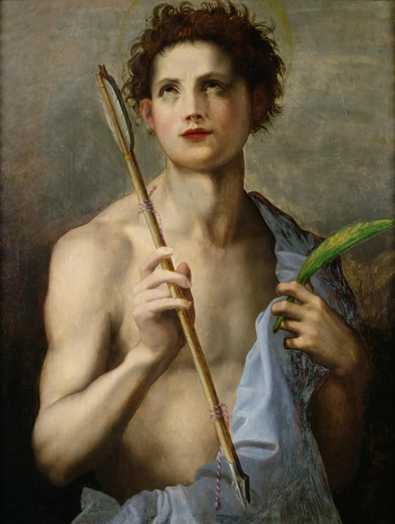 Saint-Sébastien najemca dwóch strzał i palmy męczeństwa - Andrea del Sarto