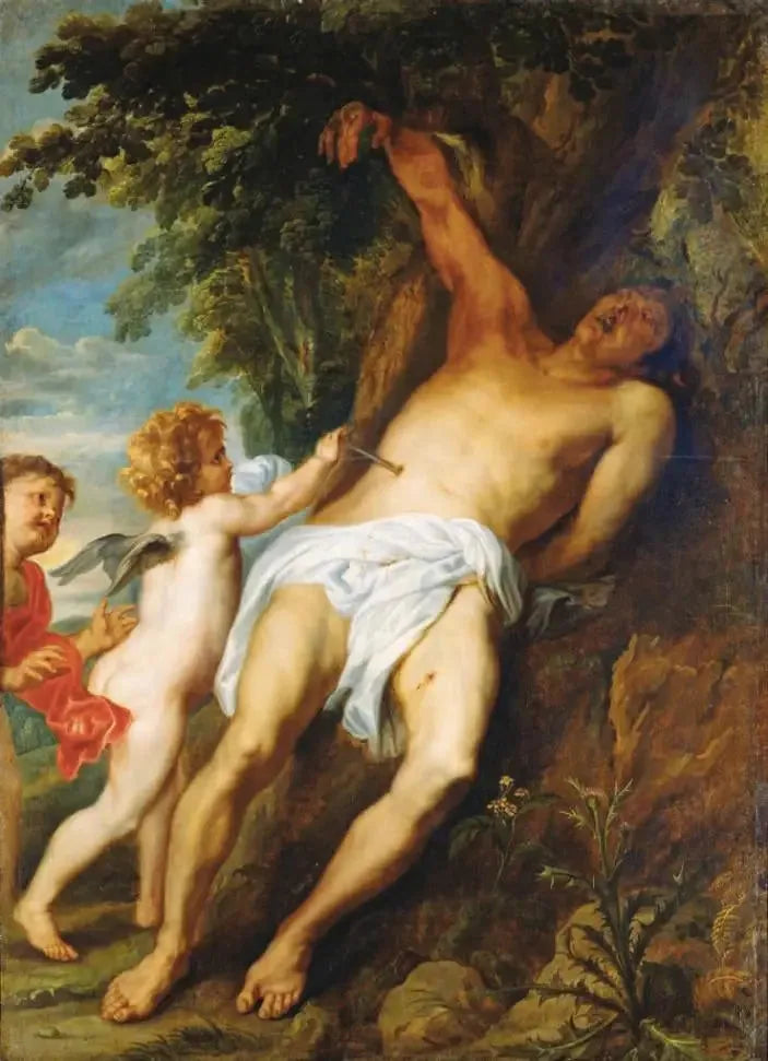 Święty Sebastian uratowany przez anioły - Antoine van Dyck