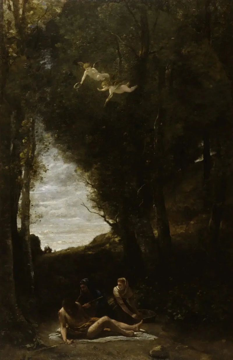 Święty Sebastian uratowany przez Święte Kobiety - Jean-Baptiste Camille Corot