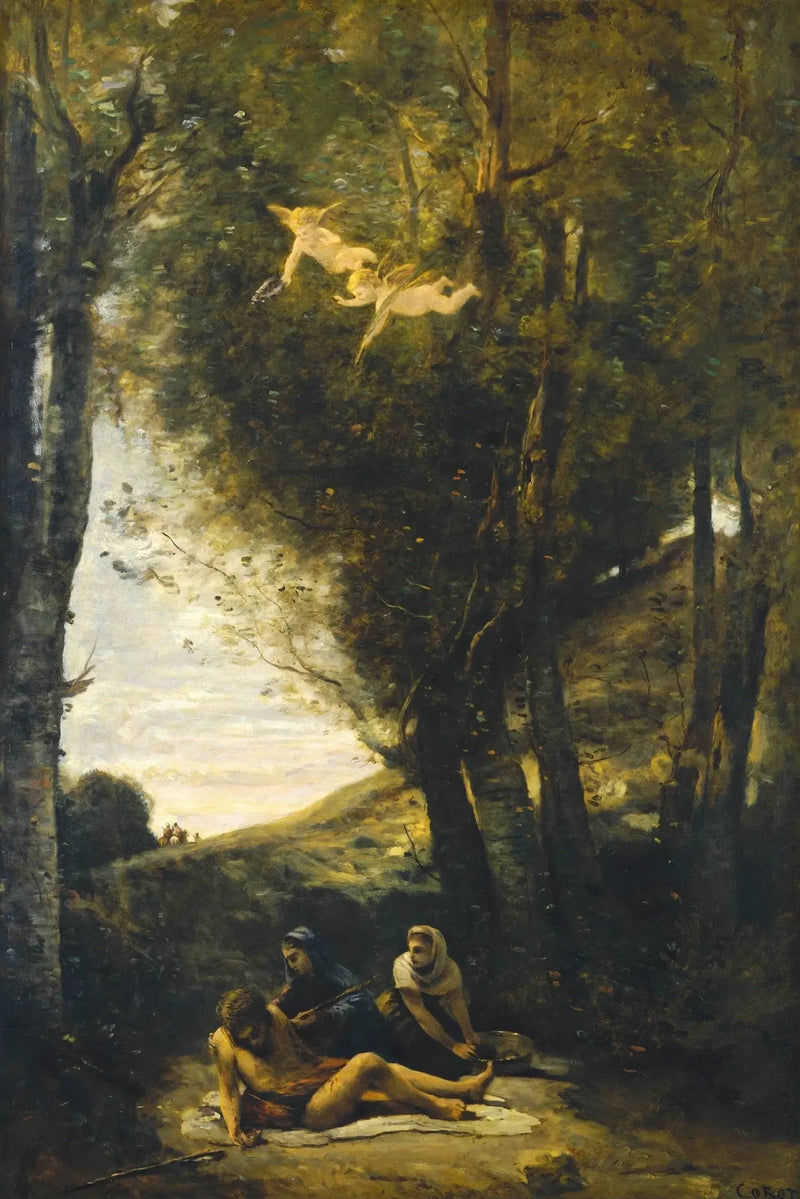 Święty Sebastian uratowany przez Święte Kobiety - Jean-Baptiste Camille Corot