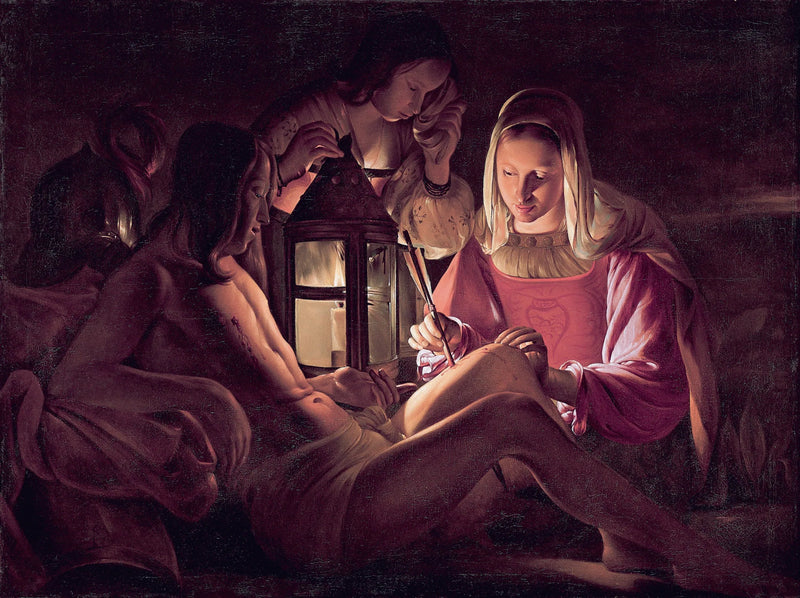 Święty Sebastian opatrywany przez Irène - Georges de La Tour